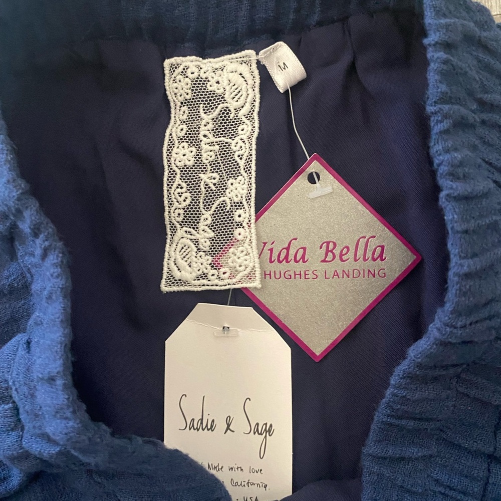 Sadie & Sage Gauze Wide Leg Pants NWT - Picture 8 of 9